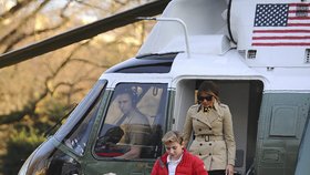 Barron Trump s rodiči: prezidentem Donaldem Trump a první dámou Melanií Trumpovou