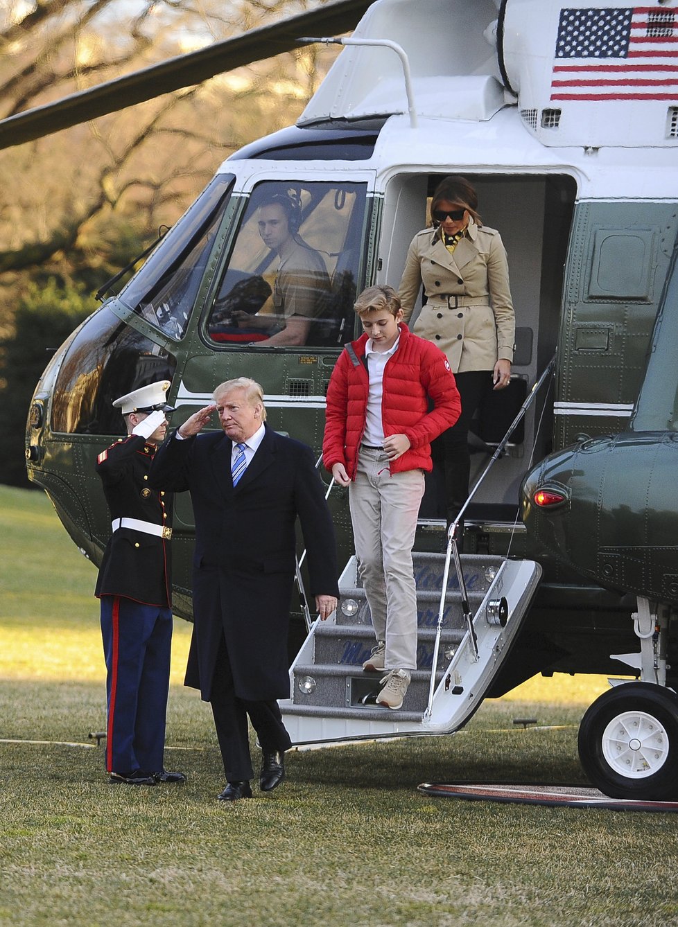 Barron Trump s rodiči: prezidentem Donaldem Trump a první dámou Melanií Trumpovou