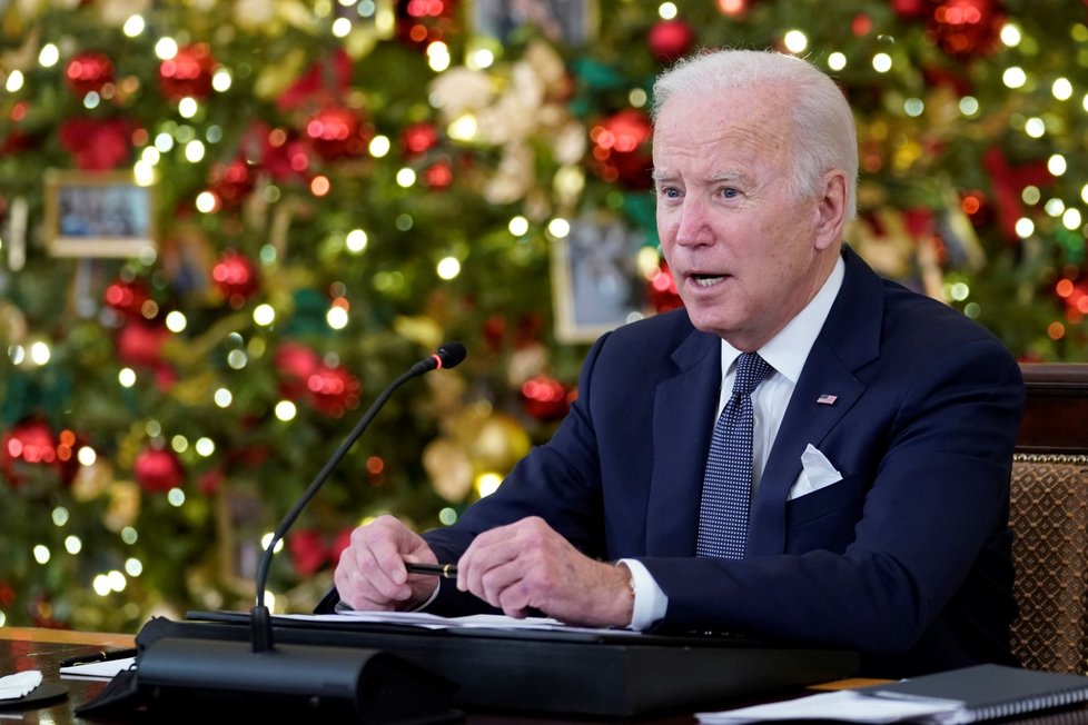 Americký prezident Joe Biden v Bílém domě. Americký prezident Joe Biden v Bílém domě.