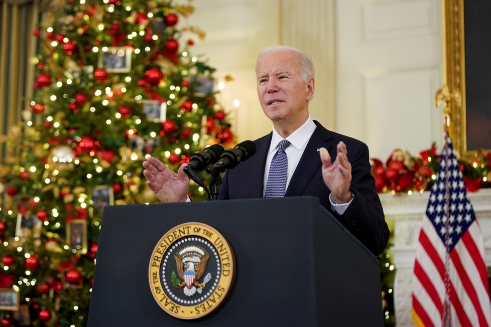 Americký prezident Joe Biden v Bílém domě. Americký prezident Joe Biden v Bílém domě.