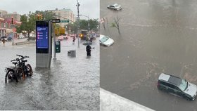 Tornáda, kroupy a lidé v metru po pás ve špinavé vodě. Předvoj bouře Elsa zasáhl New York