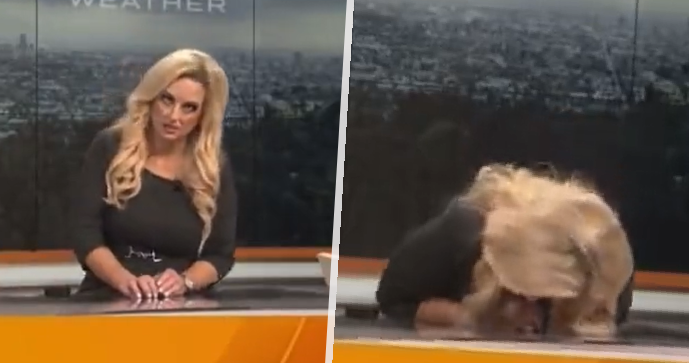 Meteoroložka zkolabovala v přímém přenosu.
