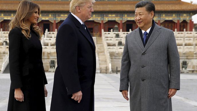 Prezident Trump na návštěvě Číny.