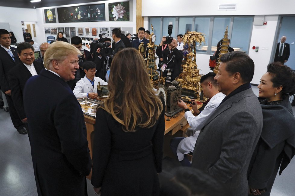 Prezident Trump na návštěvě Číny