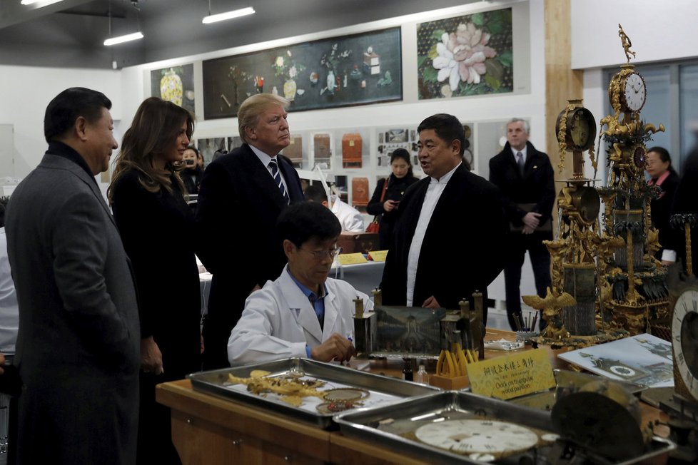 Prezident Trump na návštěvě Číny