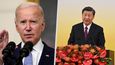 Americký prezident Joe Biden (vlevo) by se mohl poprvé osobně sejít se svým čínským protějškem Si Ťin-pchingem (vpravo). Ten už přes dva roky neopustil Čínu.