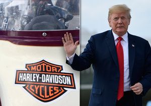 Trump kritizoval Harley-Davidson, firma kvůli clům přesouvá výrobu do Evropy.