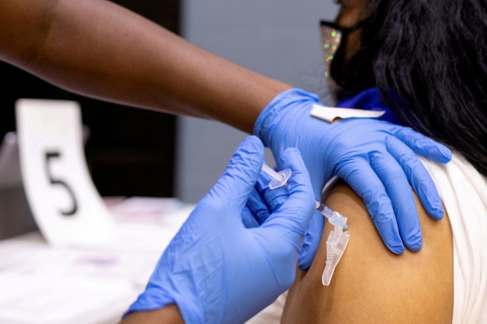 Očkování proti covidu-19 v americké Filadelfii (30. 5. 2021)