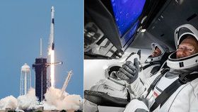 Loď Crew Dragon odstartovala do vesmíru. „Něco neuvěřitelného,“ říká Trump, Musk chce na Mars