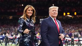 Prezident USA Donald Trump s manželkou Melanií.