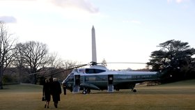 Donald Trump s manželkou Melanií opustili Bílý dům, (20.01.2021)