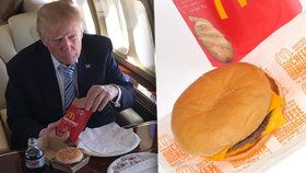 Prezident Trump miluje burgery.