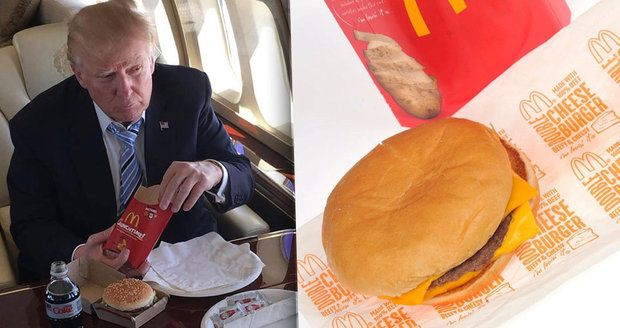 Donald Trump má nejradši burgery z „Mekáče“, jídlo šéfkuchaře Bílého domu se jim nevyrovná