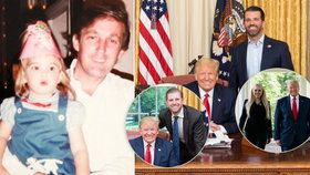 Prezident Trump oslavil 74. narozeniny, vyrazil jak jinak než na golf. Děti mu přály na twitteru, Ivanka vytáhla foto z dětství.