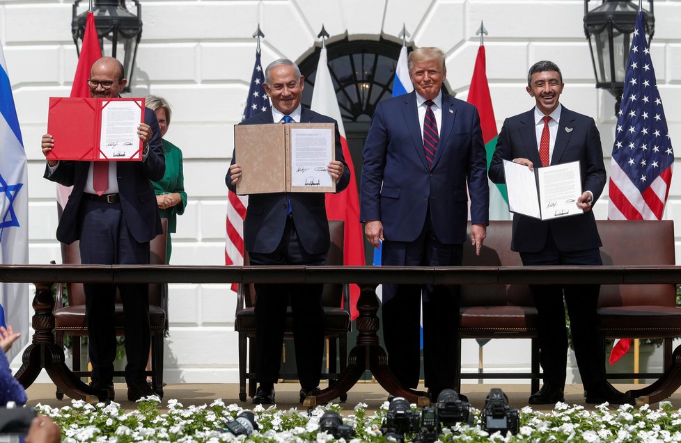 SAE a Bahrajn navázaly v Bílém domě diplomatické vztahy s Izraelem.