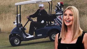 Exprezident Trump si užívá golfu do sytosti. Na greenu ale nepočkal na Ivanku. Nepohodli se?