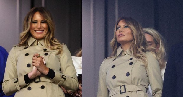 Melania poprvé po půl roce na veřejnosti. Vedle Trumpa jí ztuhnul úsměv