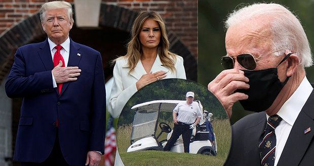 Trumpová ve svátek ukázala kabát za 88 tisíc, prezident si užíval golf. A co sok Biden?