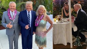 Romantika s Melanií a pak havajská party v Mar-a-Lago, exprezident Trump měl nabitý týden