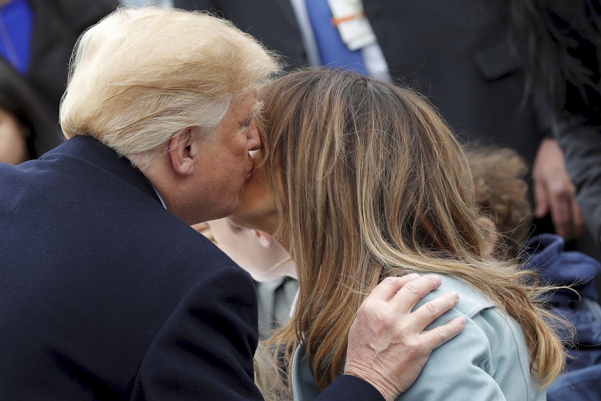 Prezident Trump se svou ženou, první dámou Melanií.