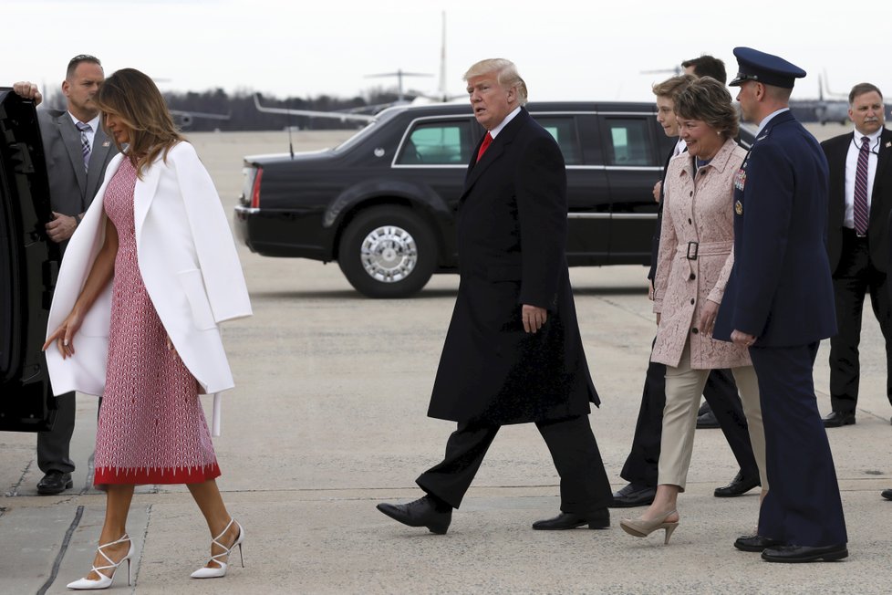 Prezident Trump se svou ženou, první dámou Melanií.