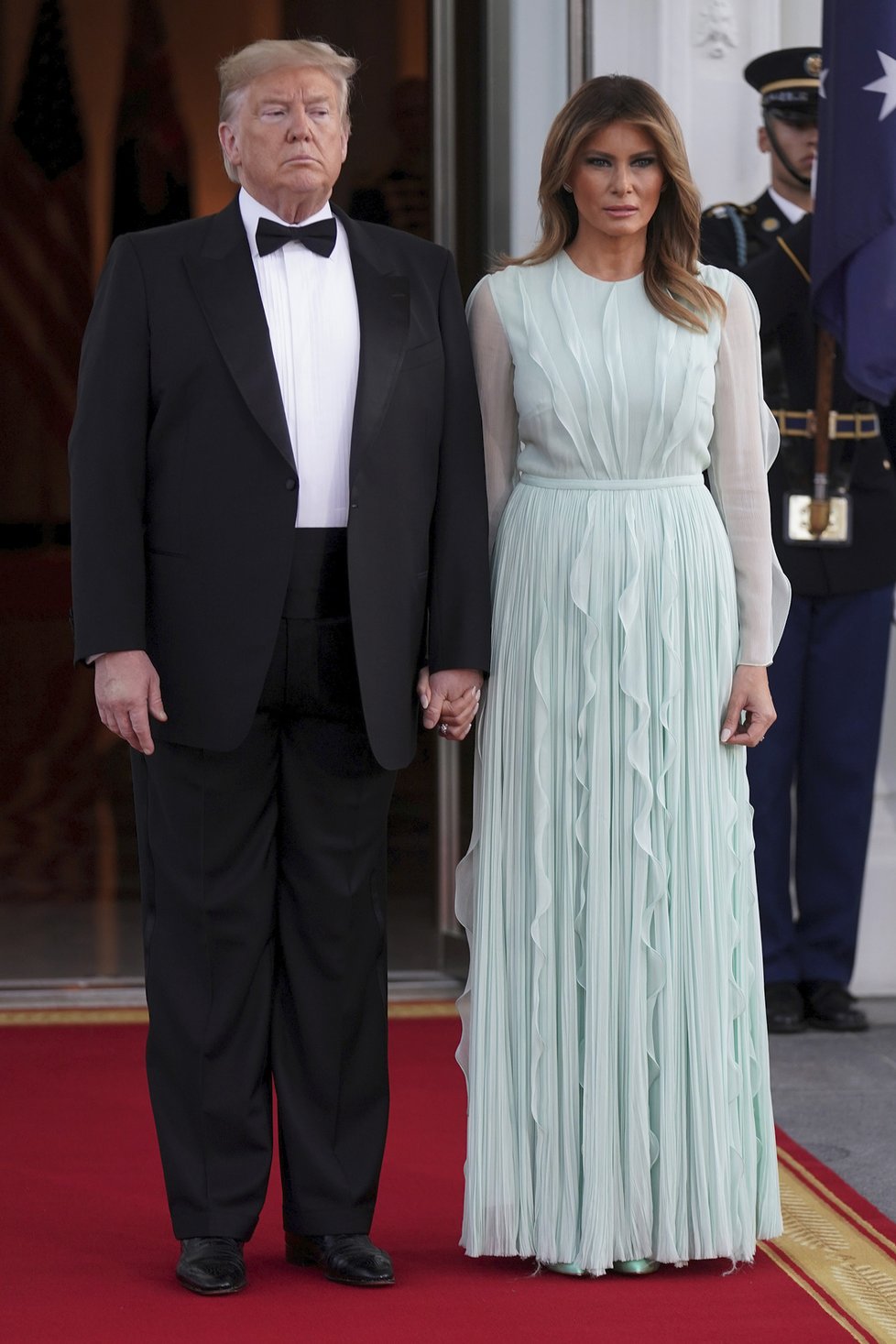 Prezident USA Donald Trump s manželkou Melanií hostil australského premiéra s manželkou Jenny.