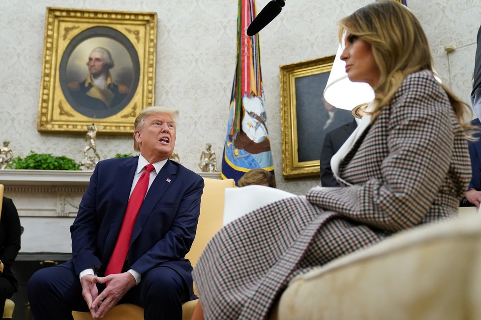 Prezident USA Donald Trump s manželkou Melanií