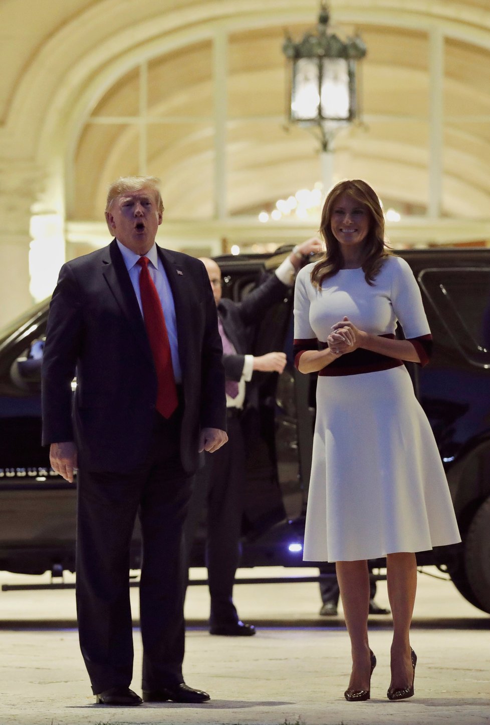 Prezident USA Donald Trump s manželkou Melanií