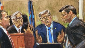 Exprezident Trump u soudu v New Yorku vypovídal o svých podnikatelských aktivitách, (6.11.2023).