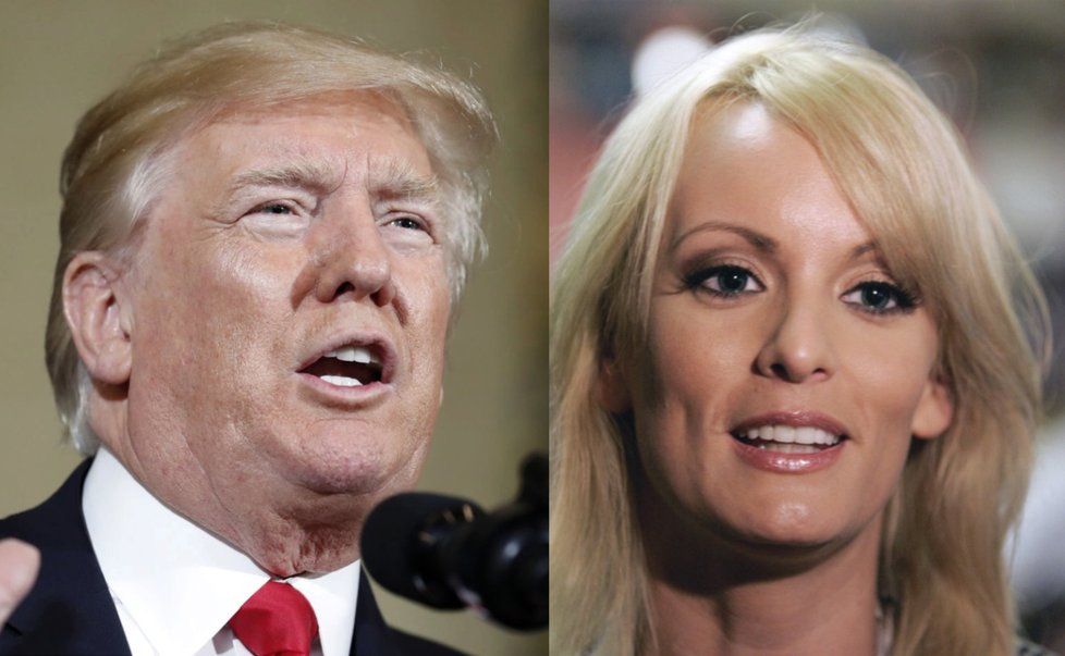 Donald Trump s pornoherečkou Stormy Daniels (Stephanie Cliffordová)