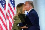 Prezident USA Donald Trump s manželkou Melanií na sjezdu republikánů v srpnu 2020.