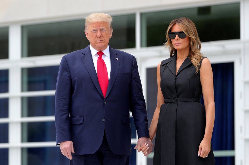 Americký prezident Donald Trump s manželkou Melanií.