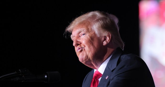 Exprezident USA Donald Trump vystoupil na mítinku v Georgii, (26.09.2021).