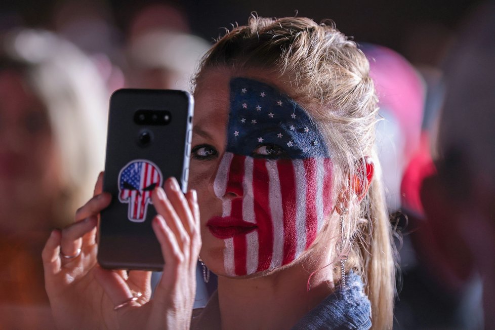 Exprezident USA Donald Trump vystoupil na mítinku v Georgii (26. 9. 2021).