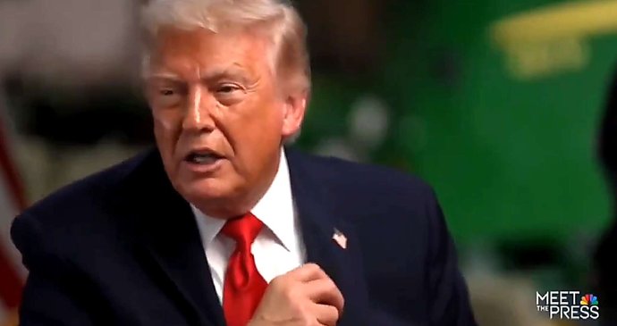 Donald Trump odešel z rozhovoru na televizi NBS.