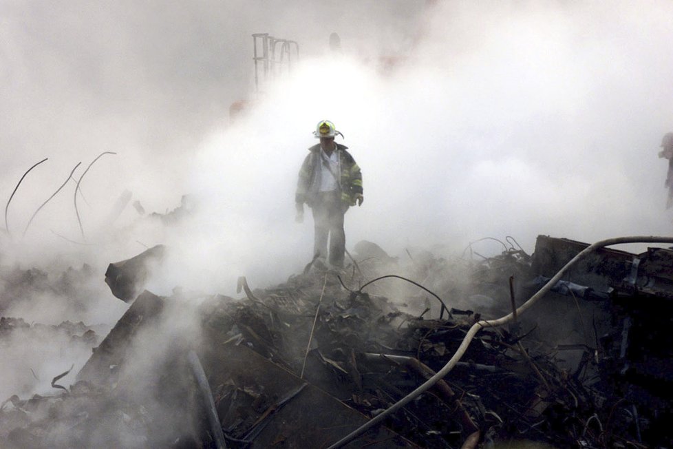 New York, říjen 2001, měsíc od útoku na Světové obchodní centrum