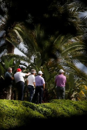 Prezident USA Donald Trump na golfu