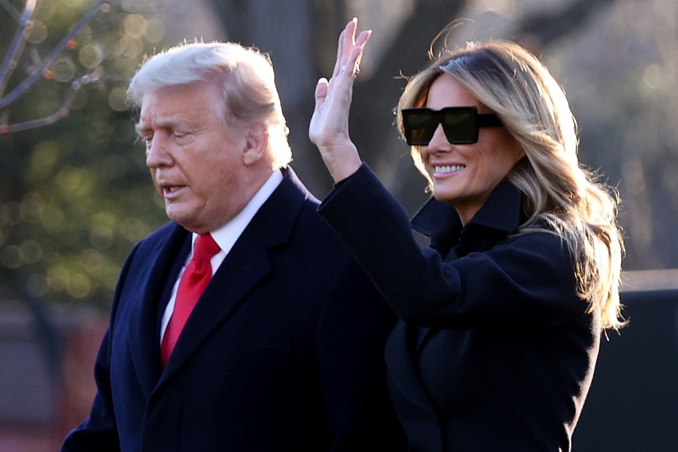 Prezident USA Donald Trump s manželkou Melanií