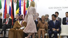 Ivanka Trumpová zaujímá v otcově vládě přední místo. Na summitu G20 měla místo mezi lídry skupiny.