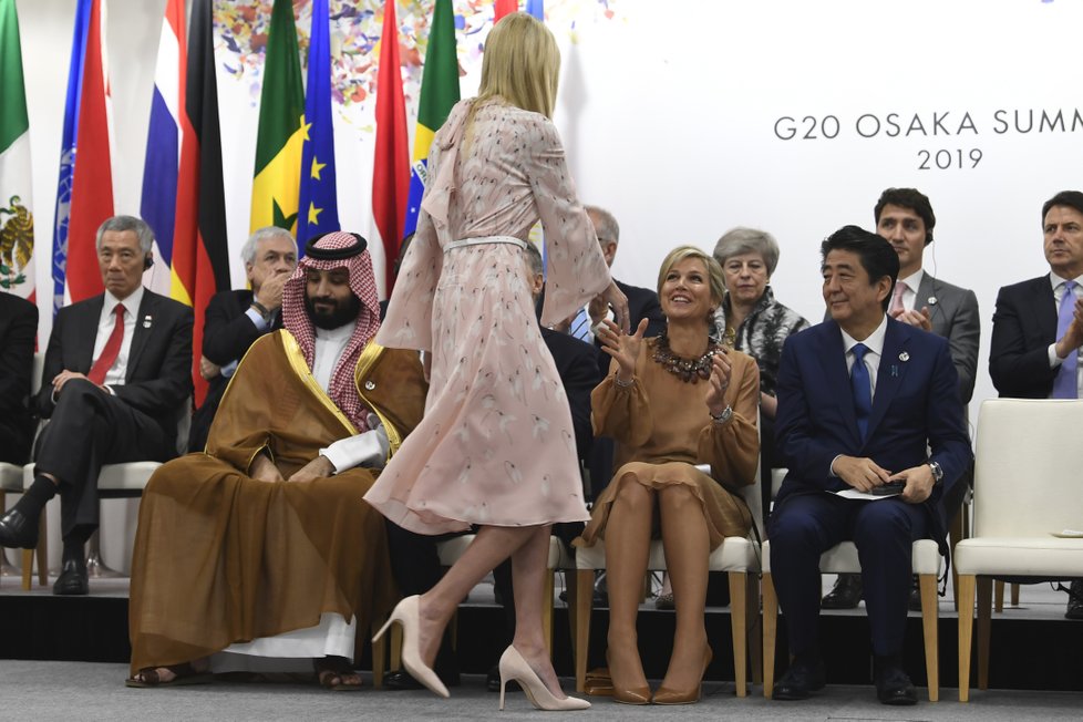 Ivanka Trumpová zaujímá v otcově vládě přední místo. Na summitu G20 měla místo mezi lídry skupiny.