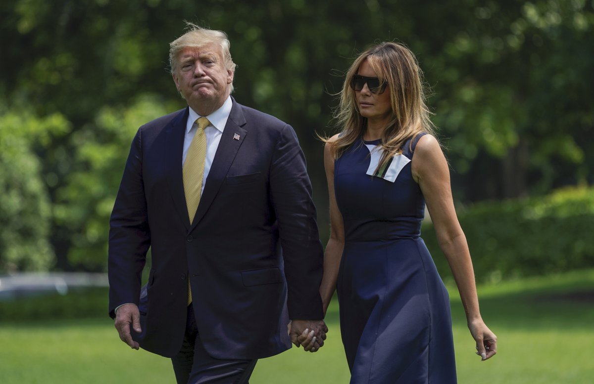 Americký prezident Donald Trump s manželkou Melanií.