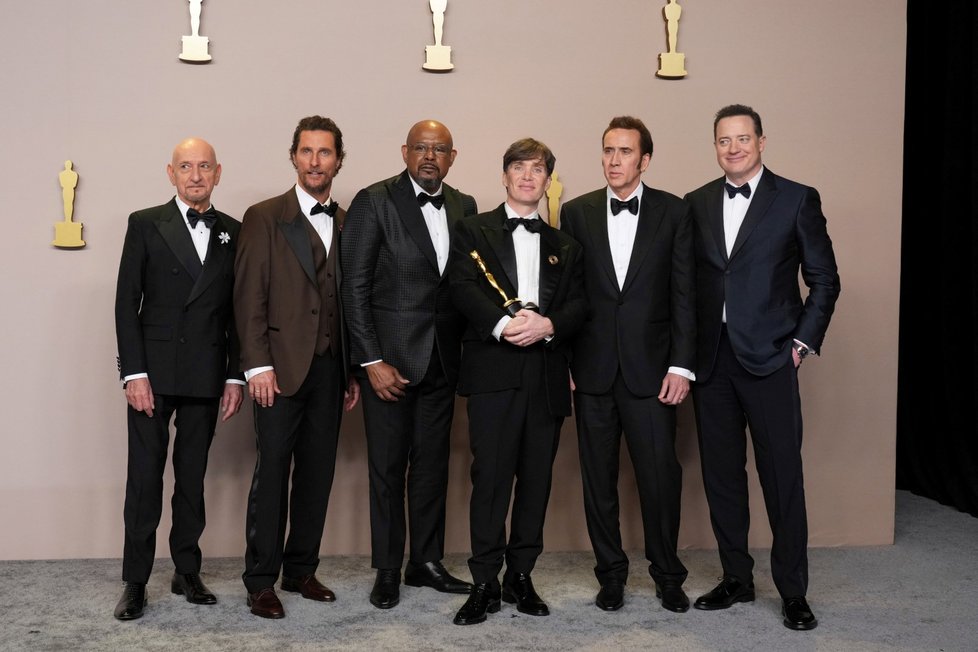 Udělování Oscarů 2024: Cillian Murphy, Ben Kingsley, Matthew McConaughey, Forest Whitaker, Nicolas Cage a Brendan Fraser