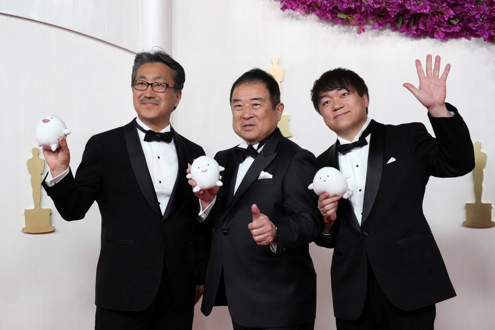 Udělování Oscarů 2024: Kiyofumi Nakajima, Hiroyuki Fukuda a Kenichi Yoda