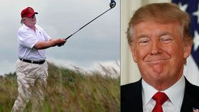 Prezident Trump na golfu