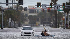 Hurikán Idalia u břehů Floridy. (30.8.2023)