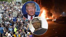 Smrt muže, který zemřel při zatýkání policie, vyvolala násilné protesty: Trump prošetřením případu pověřil FBI