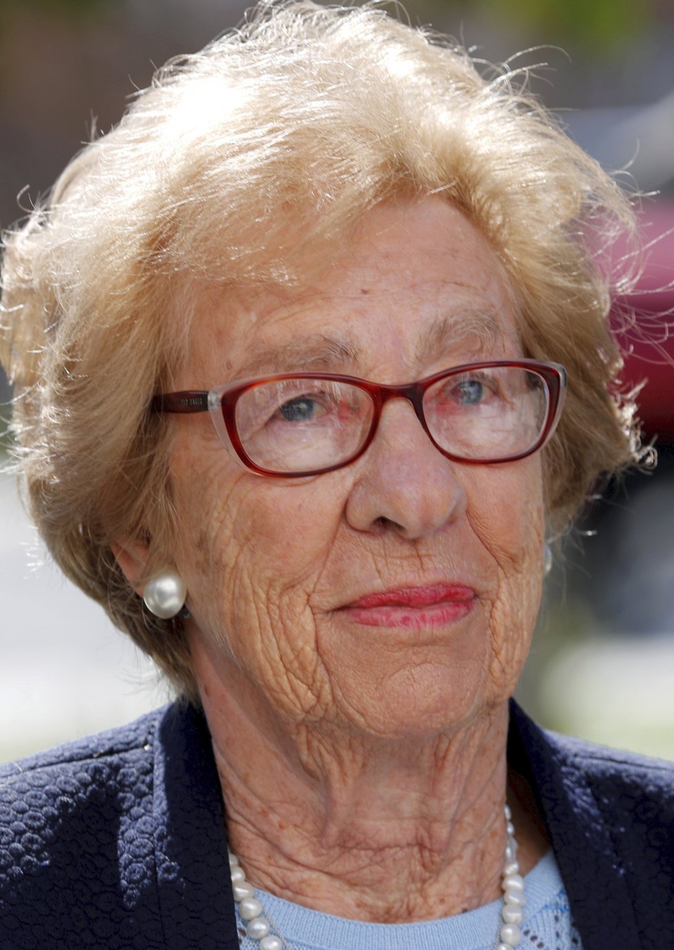 Nevlastní sestra Anna Frankové (†15) Eva Schlossová promluvila se studenty, kteří na party hajlovali.