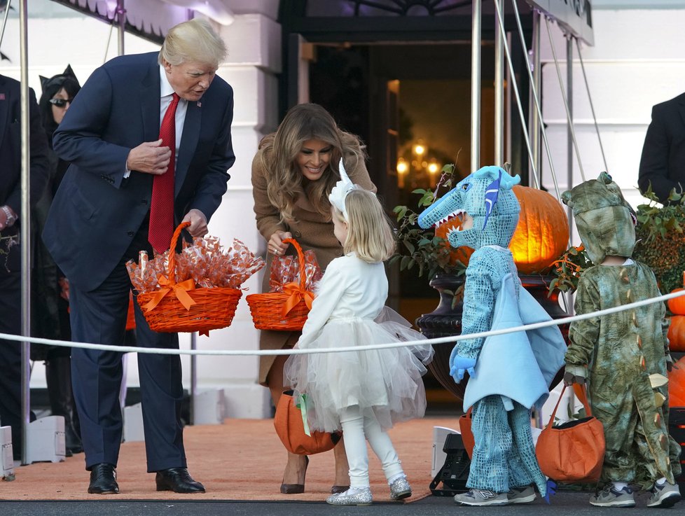 Halloween v Bílém domě.