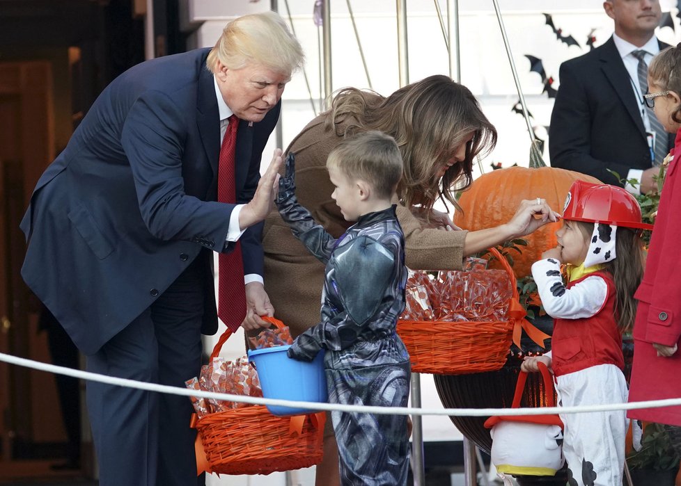 Halloween v Bílém domě.