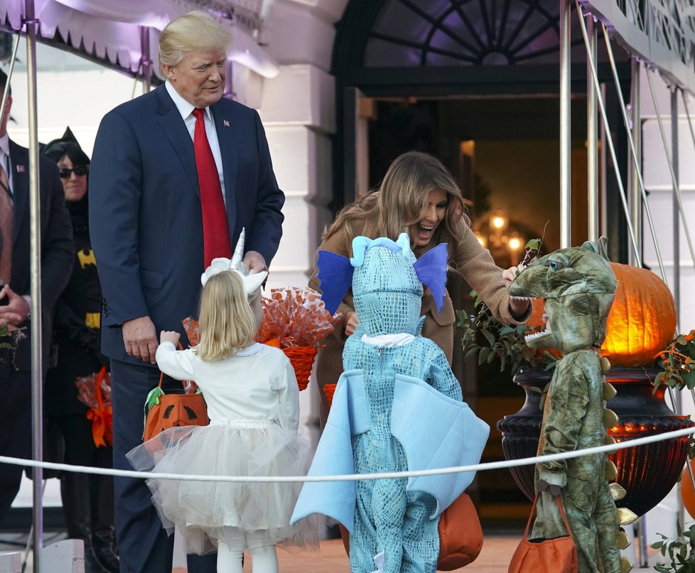 Halloween v Bílém domě.